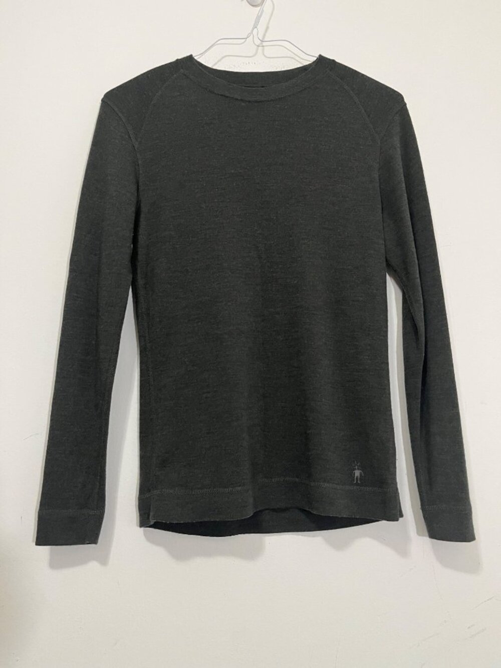 Smartwool Classic Thermal Merino Wool Base Layer Crew Women’s M Green Outdoor
